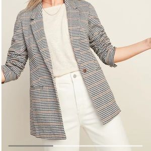 Women oversized patterned blazer NWT